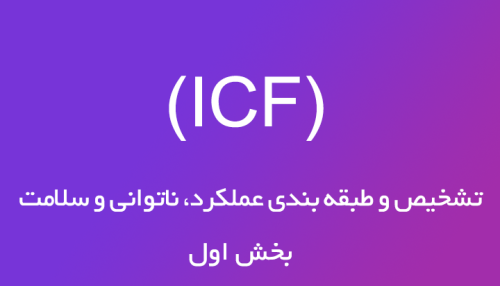 بخش اول  دوره تشخیص و طبقه بندی عملکرد، ناتوانی و سلامت (ICF)